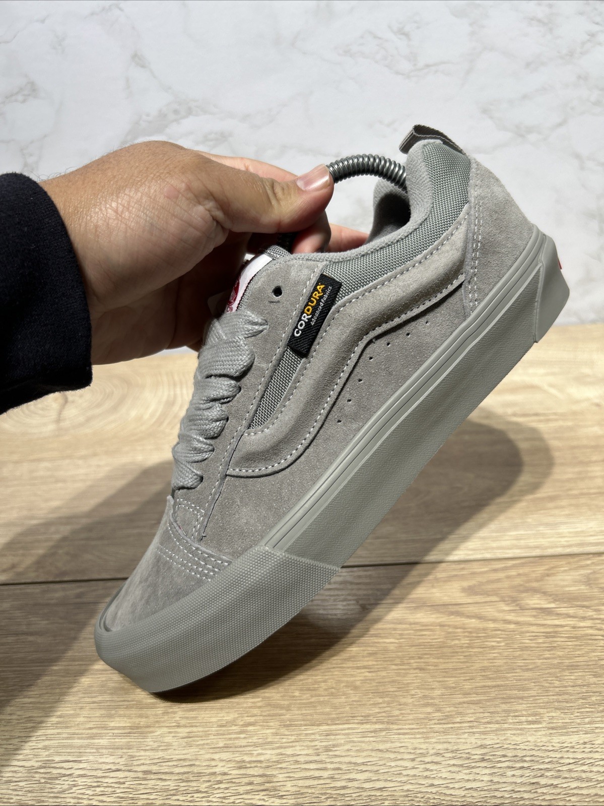 Vans Knu Skool Cordura Mix Suede Grey Men Skate Shoes VN000CRPBXC Sz 7.5 New thumbnail 9