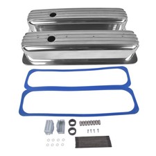 Tall Aluminum Finned Vortec Valve Covers Polished Center Bolt For Chevy1987-1997 Tall Aluminum Finned Vortec Valve Covers Polished Center Bolt For Chevy1987-1997