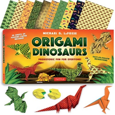 Origami Dinosaurs Kit: Prehistoric Fun for Everyone!: Kit Includes 2 Origami...