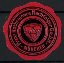 Reklamemarke München, Kaffee Franz Kathreiners Nachfolger GmbH, Firmenlogo 