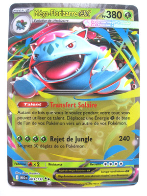 CARTE POKEMON MEGA FLORIZARRE EX 003/132 MEGA EVOLUTION ME01 FR