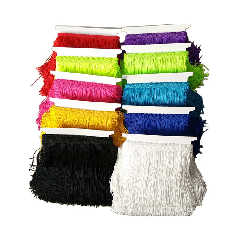 5M Curtain Fringe Lace Tassel Trim Ribbon DIY Sew Dress Curtain Accessories Sexy - Image 4 of 4