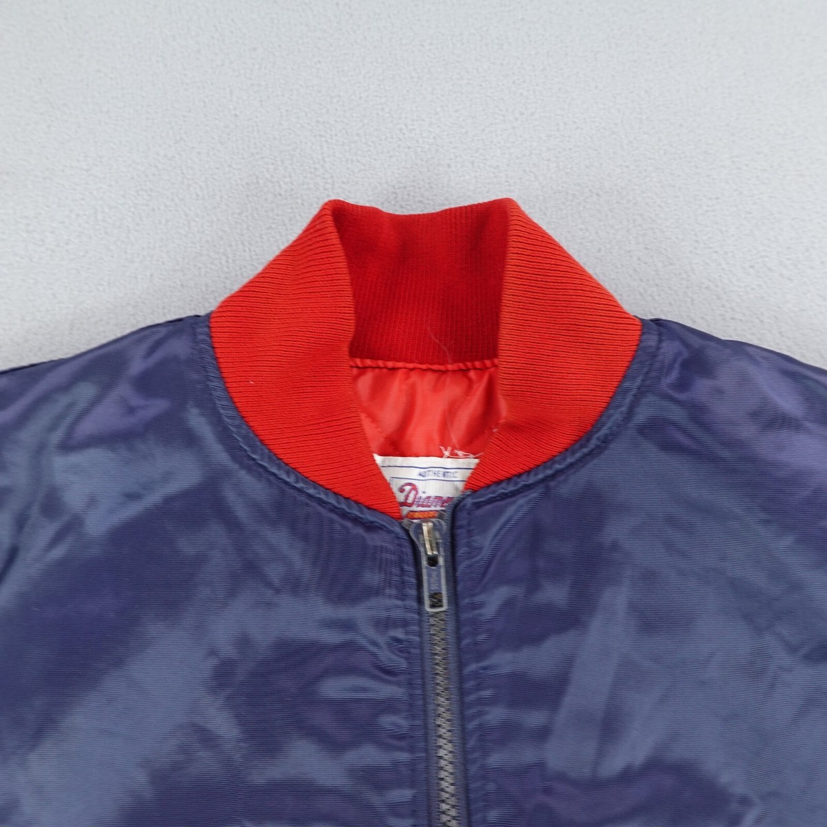 Vintage Anaheim Angels Jacket Medium Starter Satin Bomber Diamond