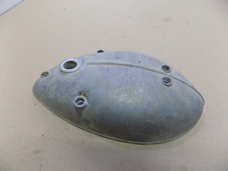 Harley-Davidson Hummer 125 1958/Bonita cubierta lateral del embrague del motor izquierdo original Foto 3 de 4