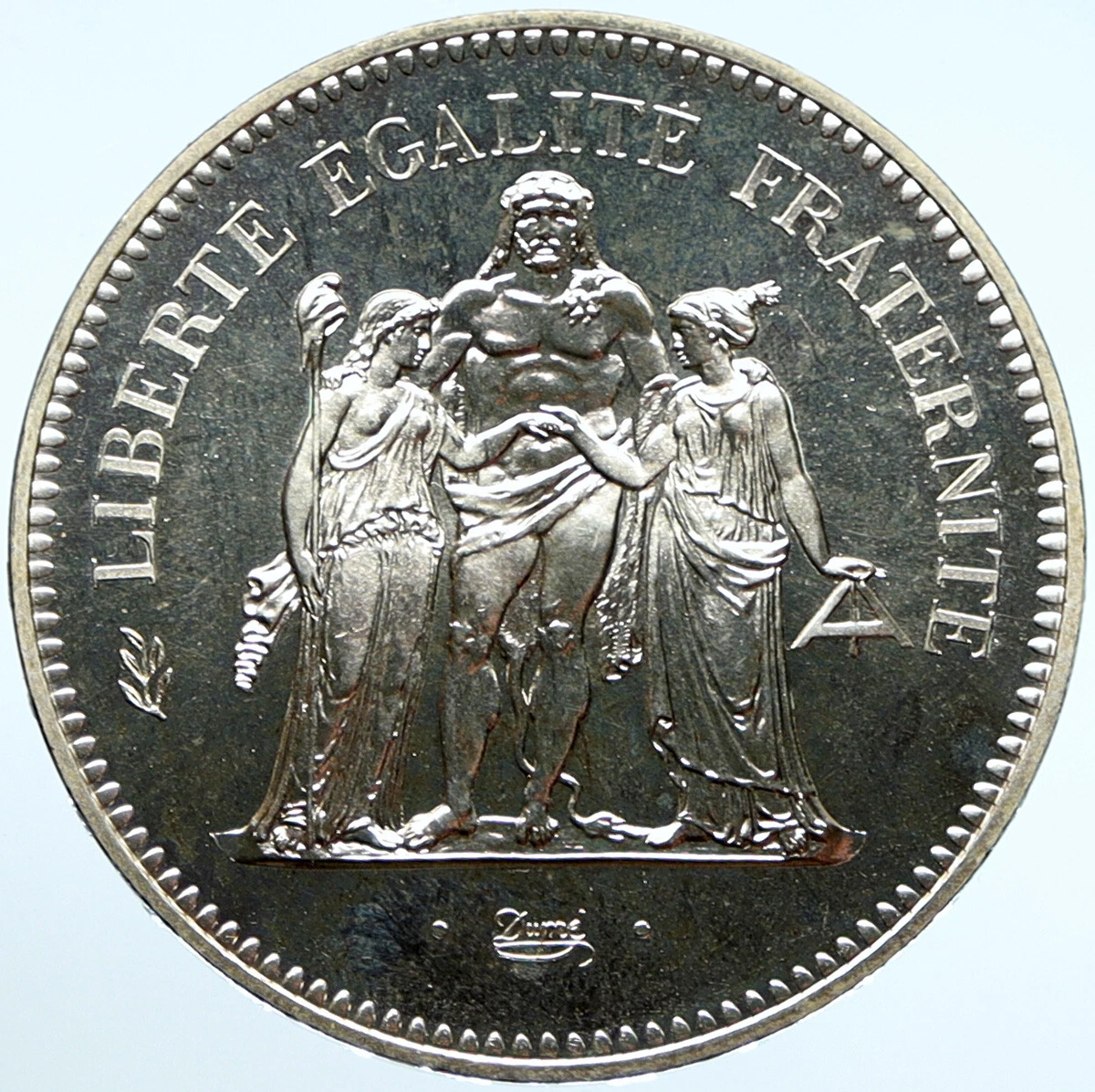 フランス 1974 ヘラクレス 50 Francs 銀貨 Hybride 【公式通販】