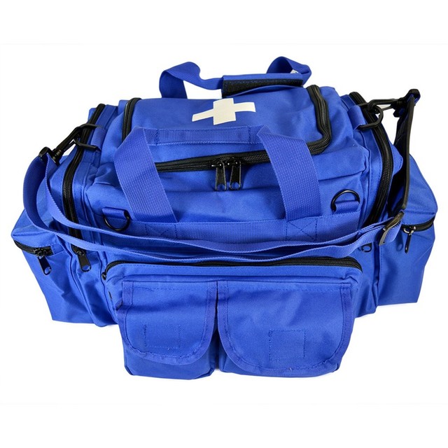 Blue EMT Medical Gear Bag Tactical Emergency Trauma Tools Shoulder Bag