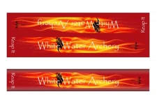 White Water Archery Grim Reaper "Reap it" Flames Red Solid Color Stabilizer Wrap