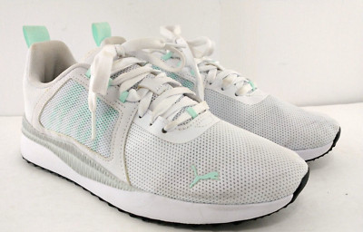 Puma Pacer Next Cage Womens Athletic Shoes Size 8 M White/Aqua new display