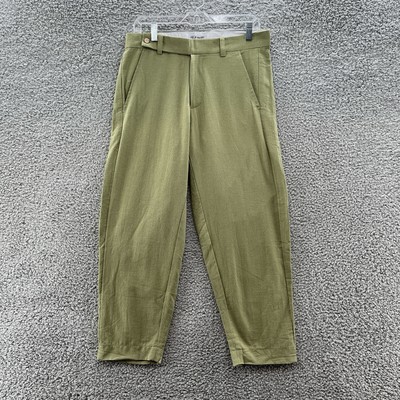 Lost In Nowhere Pants Mens 32 Green Waiheke Linen New Zealand Cropped Beach