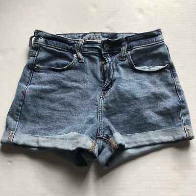 Wild Fable Blue Cuffed High Rise Jean Shorts Fair Trade A2580