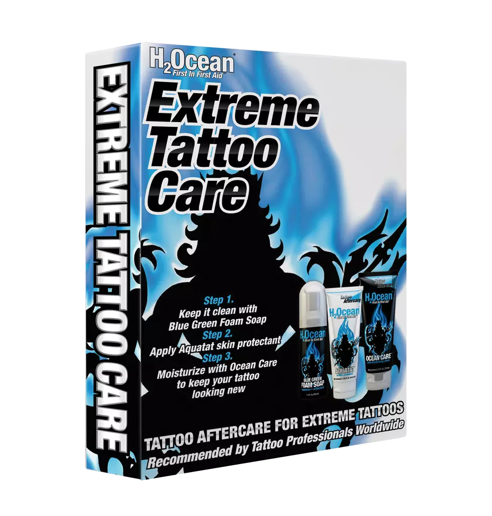 H2Ocean Extreme Tattoo Care Kit Aftercare ETC Aquatat+ Cream + Soap