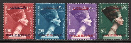 PALESTINE 1955 - Queen Nefertiti issue - MNH - Cat $168