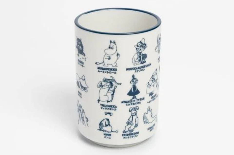 NEW! RARE! MOOMIN Japanese style Mug Cup YUNOMI of Sushi SET of 2 colors! F/S - Image 3 of 4