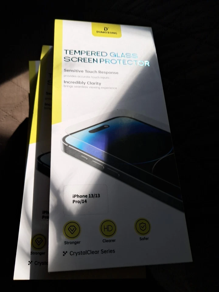 6 protetores de tela para iPhone 13/13 Pro/14 e 4 protetores de tela para 14 Pro Max - Imagem 2 de 4