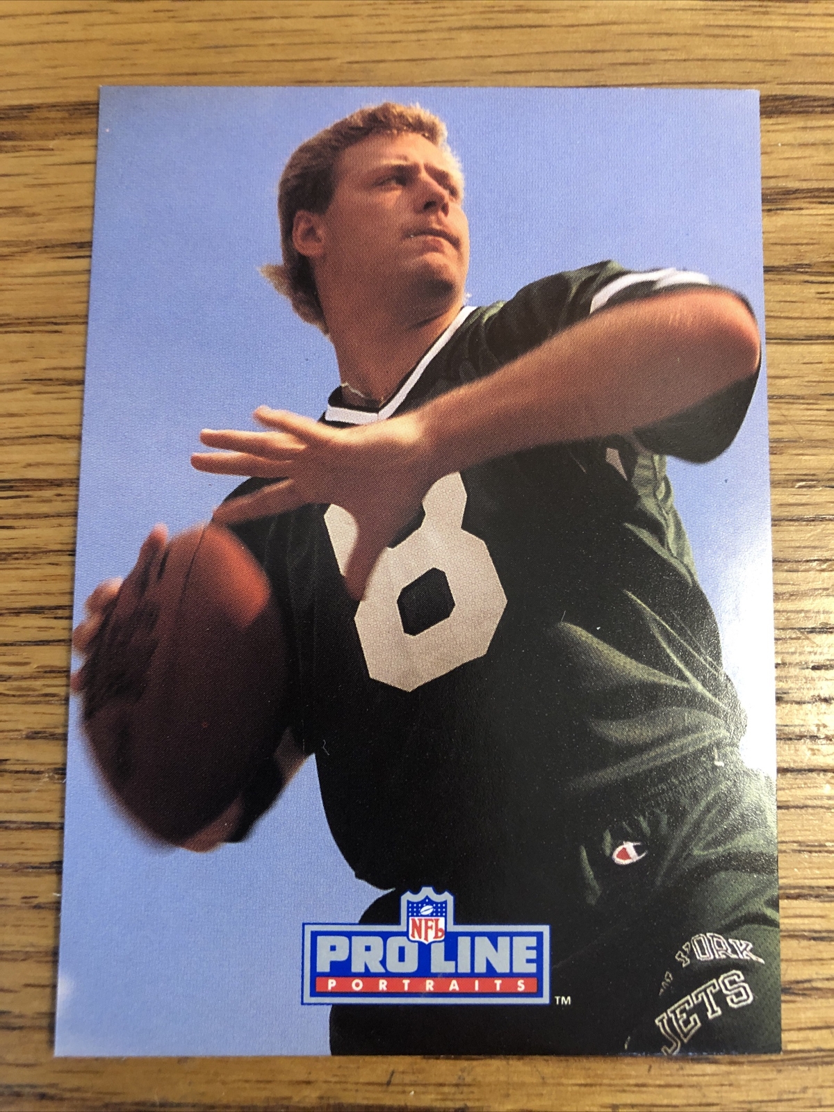 Browning Nagle 1991 Pro Line Portraits Jets Card #188   *6419*