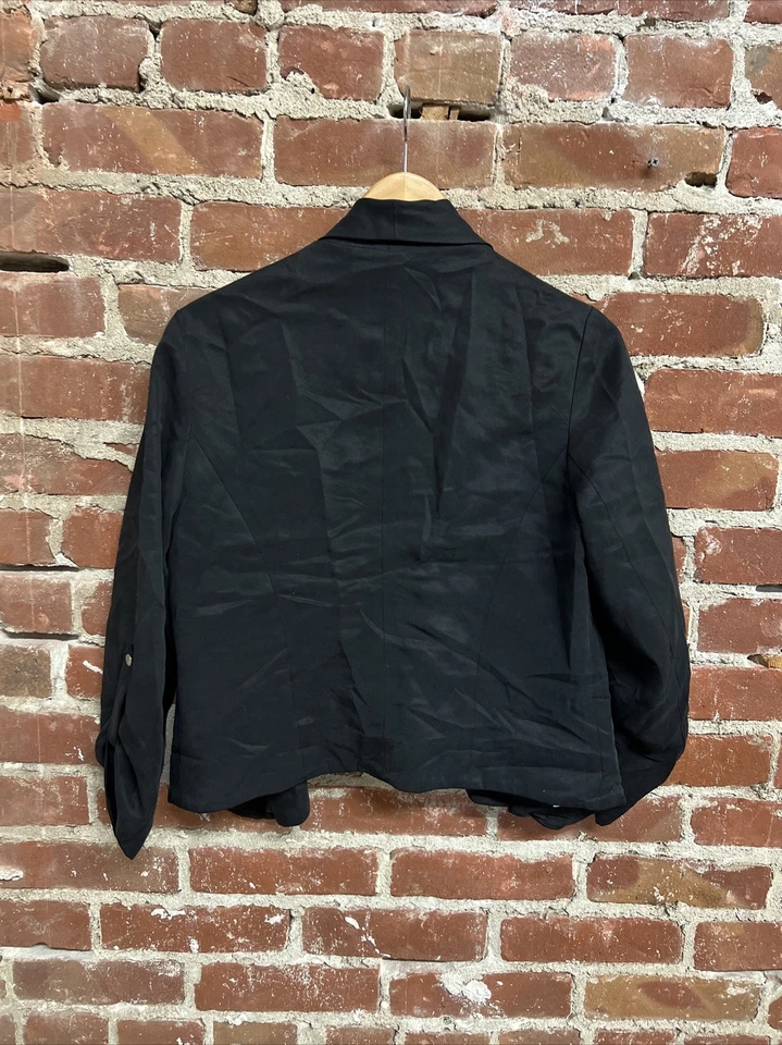 Chaqueta cárdigan negra para mujer Cartonnier by Anthropologie talla mediana Foto 2 de 3