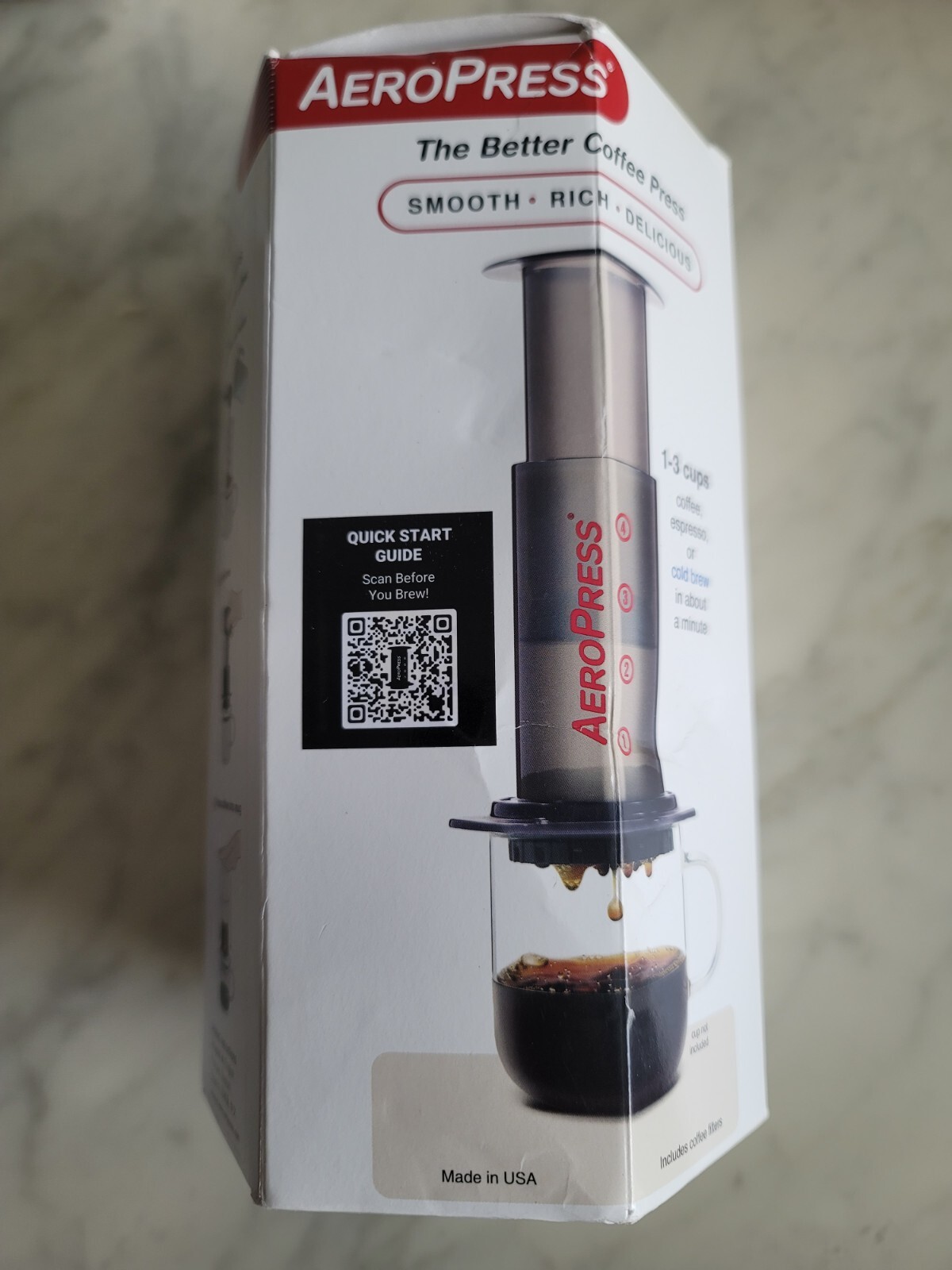 Aeropress Original Coffee and Espresso Maker, Barista Level Portable CoffeeMaker