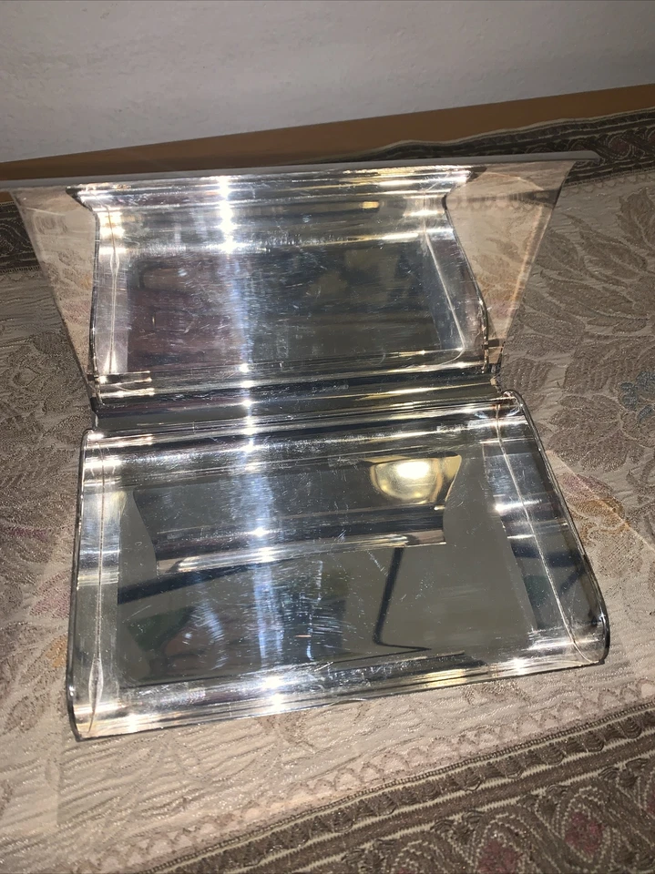 SCATOLA CARTE DA GIOCO DAL NEGRO In Silver Plated - Immagine 3 di 4