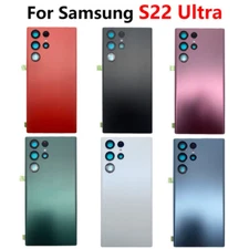 For Samsung Galaxy S22 Ultra Battery Back Cover Glass Cover with Camera Lens