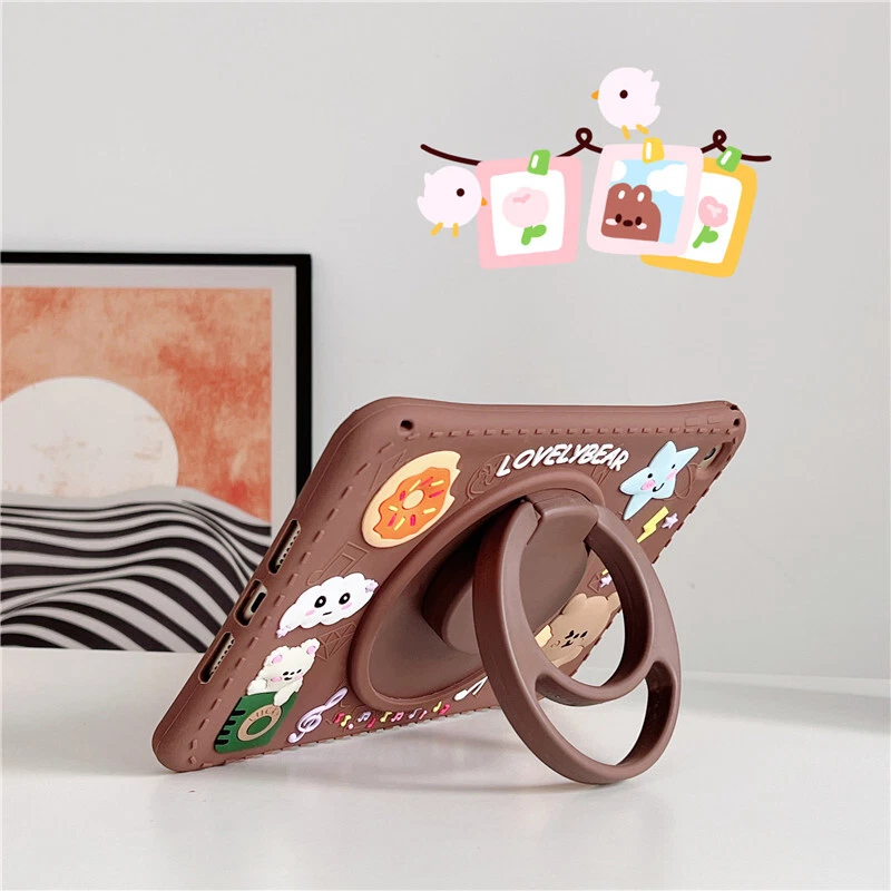 Shockproof Rotate Stand Strap Case Cover For Samsung Galaxy Tab A A7 S6 Lite A8 - Image 4 of 4