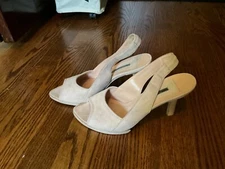 NARCISO RODRIGUEZ, Women’s High Heal Shoes, Suede, Pink, Size 36, 6.5, 