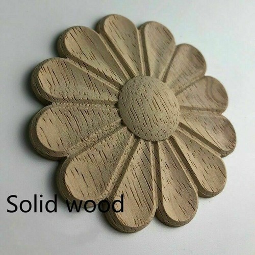 1 x Holz geschnitzt Applikation unbemalt Holzleisten Abziehbild Möbel Dekor SHP - Bild 6 von 18