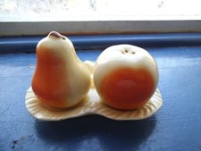 VINTAGE Cortendorf pottery 1920s(Apple & Pear) SALT AND PEPPER