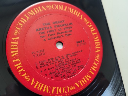 ARETHA FRANKLIN - The First 12 Sides 1961 R&B SOUL Lp Compilation EX/NM - Picture 4 of 4