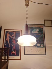 Lampadario Mazzega Murano Sferico Metallo/leggl Vetro Vintage. Anni '60/70