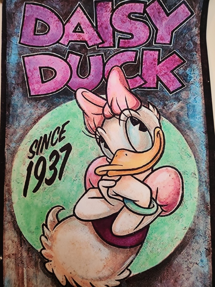 Daisy Duck Since 1937 Scroll Poster Print Wall Art 24 1/2