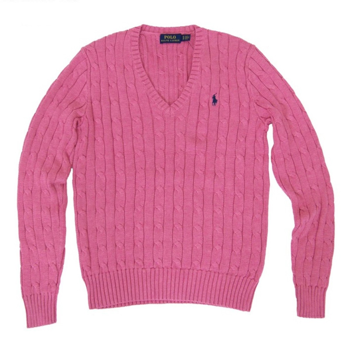 MINOR DEFECT* Polo Ralph Lauren Women's Cotton V-Neck Sweater