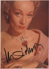 MARLENE DIETRICH Original Autogramm signiertes Foto Top Glamour Portrait