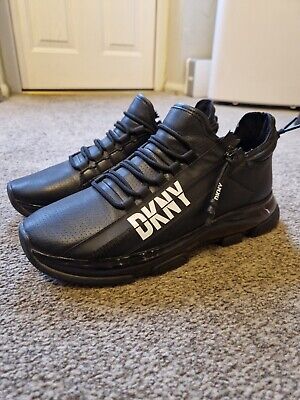 Lace Up Donna Karan Shoes Uk Dkny Kids Logo-embellished Lace-up