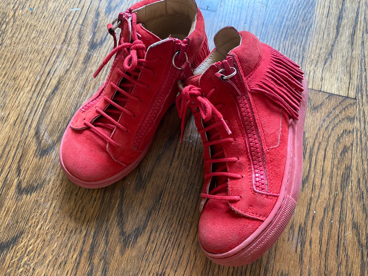 Giuseppe zanotti red boots sales