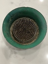 Vintage Cast Iron Flower Frog Spike Round Cup 3.75   Diam Floral Arranging Tool