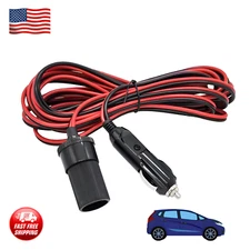 12V Car Cigarette Lighter Socket Extension Cord Heavy Duty Adapter 6ft & 16ft