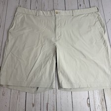Peter Millar Crown Crafted Golf Chino Shorts Mens 44 Khaki Performance