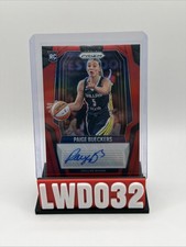 Paige Bueckers 2025 Panini WNBA Prizm #SG-PB Red Signatures Rookie Auto RC /99