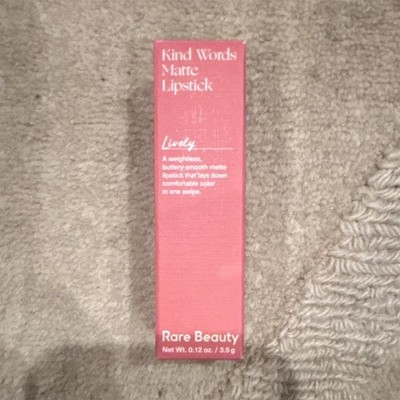 Rare Beauty Kind Words Matte Lipstick Stick Lively Rose Pink 0.12 oz/3.5g