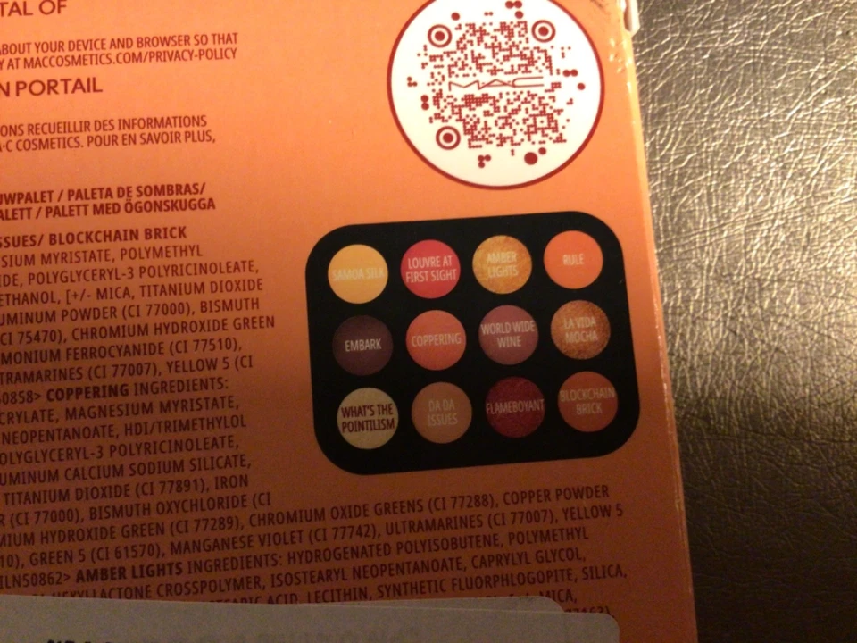 MAC M·A·C Connect in Colour FUTURE FLAME Eye Shadow Palette x12 Color NIB - Image 4 of 4