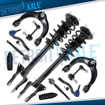 12pc RWD Front Struts Upper Control Arms Tie Rods for 2016 - 2021 Dodge Durango