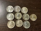 1958 d washington quarters lot of 10 coins #41