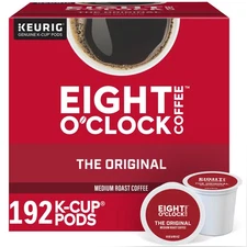Eight O Clock, The Original,  K-Cup Pods, Medium Roast Coffee, 192 Count