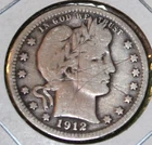1912  Barber Quarter - Obverse & Reverse Scratches