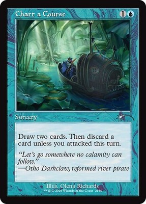 Chart a Course U Retro Frame Regular #2150 | SLD Secret Lair x Dandan Deck | MTG