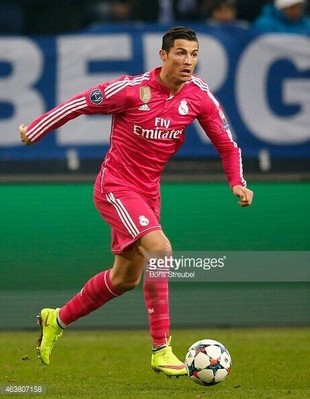 Adidas Real Madrid CF Cristiano Ronaldo#7 2014/2015 Away Pink