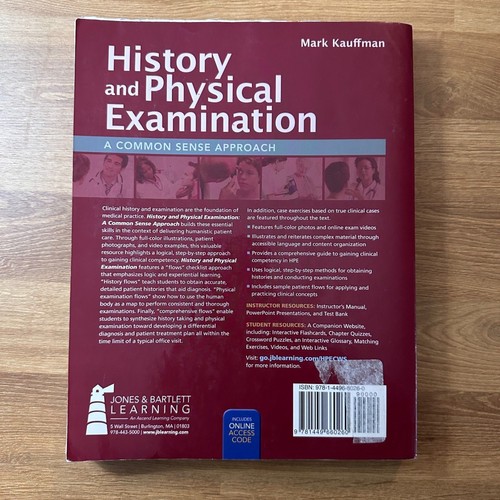 History and Physical Examination A Common Sense Approach Mark Kauffman - Imagen 4 de 4
