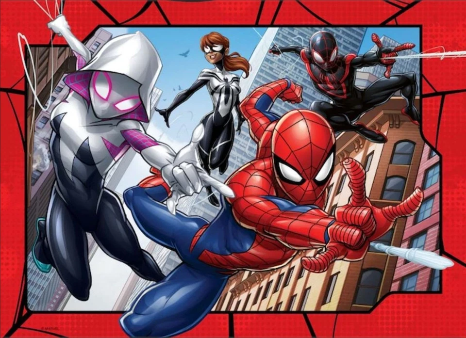 NUEVO Rompecabezas Ravensburger 4x100 Piezas 5+ Edades Marvel Spider-Man Foto 2 de 4