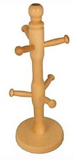 Apollo Beechwood Mug Tree Wooden Cup Holder Stand Kitchen Storage