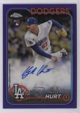 2024 Topps Chrome Update Purple Refractor 104/250 Kyle Hurt #AC-KHU Auto 14md